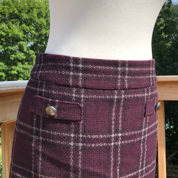 Ann Taylor loft plaid skirt - Picture 2 of 3